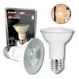 Kit 4x Lâmpada Led Par 20 7w Avant Branco Quente