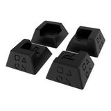 Kit 4x Suporte Playstation Ps4 Slim Pro Fat Kit Universal Pé