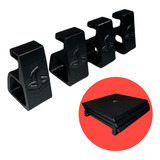 Kit 4x Suporte Slim Horizontal Ps4 Pro Base Apoio Lateral Pé