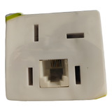 Kit 4x Tomada Telebrás Com Rj11 Mód Duplo Simon 19483 50