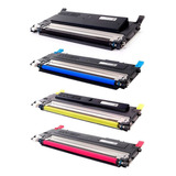 Kit 4x Toner 407s P/ Clx-3185fw Clp-320n Clx-3185n Clp-325w Tinta Preto Ciano Amarelo Magenta