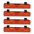 Kit 4x Toner Compativel Para Brother Dcp-1617nw Dcp1617nw Tinta Preto