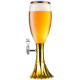 Kit 4x Torre De Chopp Profissional Ou Residencial Chopeira Comercial Portatil A Gelo Cerveja Gelada Completa Cor Dourada N a