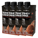 Kit 4x Whey Protein 250ml Drink Gourmet Black Skull Envio Já