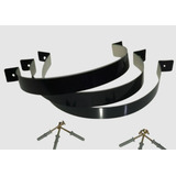 Kit 5 Abraçadeiras Buchas E Parafusos Pra Duto Chaminé 20cm