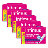 Kit 5 Absorvente Interno Intimus Discreto Mini 16 Un