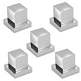 Kit 5 Acabamentos Registro Quadrado 1 2 Ou 3 4 100 Metal