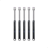 Kit 5 Acendedor Fogão Vela Plasma Flexível Recarregável Usb