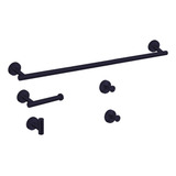 Kit 5 Acessórios De Banheiro Aço Inox Completo Porta Toalhas