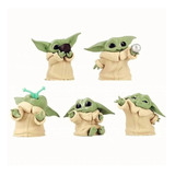 Kit 5 Action Figure Star Wars Bebê Yoda Collectible
