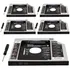 Kit 5 Adaptador Caddy Sata Dvd 9.5mm 3 Hd Ssd 2,5´´ Notebook