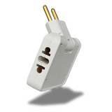 Kit 5 Adaptador Utilimix Tomada Universal 110v 220v Branco