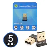 Kit 5 Adaptadores Bluetooth
