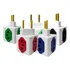 Kit 5 Adaptadores Pino Cubo Colorido Benjamin 4saídas 10a 