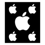 Kit 5 Adesivos Logo Maçã Apple Mac Ios iPhone iPad Mac