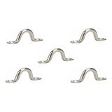 Kit 5 Alça Inox Branca Para Caiaque Barco E Defensa 8mm
