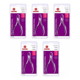 Kit 5 Alicates Inox Cutícula Afiado 777 Profissional Mundial