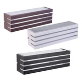 Kit 5 Arandelas Retangular 30cm Frisada Uso Externo Interno