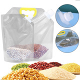 Kit 5 Armazenador De Cereais Alimentos Grãos Tampa Hermetico