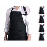 Kit 5 Aventais Oxford C Bolso Restaurante Churrasco Chef