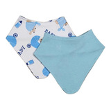 Kit 5 Babador Bandana Bebe Infantil 100 Algodão Dupla Face 
