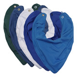 Kit 5 Babador Bandana Forro Impermeavel Algodão Premium