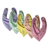 Kit 5 Babador Bandana Forro Impermeavel Premium Eternizare