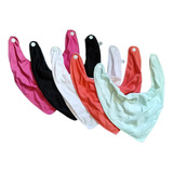Kit 5 Babadores Menina Bandana Babador Infantil Impermeavel