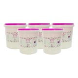 Kit 5 Base Para Sais De Banho Espumante Vegetal Vegano 900g