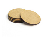 Kit 5 Bases Redonda Para Miniaturas Em Mdf 60mm   Rpg