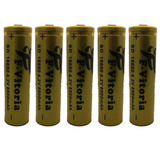 Kit 5 Bateria Recarregável 18650 8800mah 4 2v Lanterna