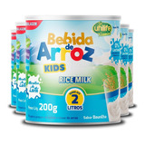 Kit 5 Bebida De Arroz Sem Lactose Kids Unilife 200g Sabor Sem Sabor