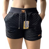 Kit 5 Bermuda Shorts Femininos Moletom Metalasse Casual
