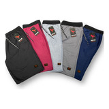 Kit 5 Bermudas Masculina Moletom Casual Academia Treino Full