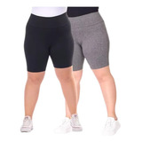 Kit 5 Bermudas Moda Fitness Feminina Academia Ciclista