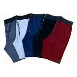 Kit 5 Bermudas Moletom Academia Treino Original Full
