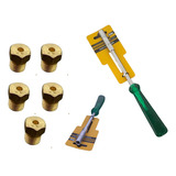 Kit 5 Bicos Injetor P Converter Gás Glp Chave Canhão