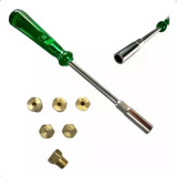 Kit 5 Bicos Injetores Converter P Gás Botijão Chave Canhão
