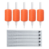 Kit 5 Biqueiras Bico 5 Agulhas Tatuagem Tattoo Anvisa