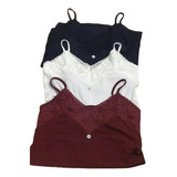 Kit 5 Blusa Blusinha Renda Alcinha Sem Bojo Tamanho Gg