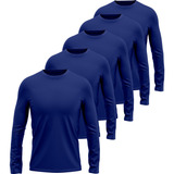 Kit 5 Blusa Camisa Proteção Uv50+ Kit Térmico Adulto Academi