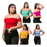 Kit 5 Blusa Ciganinha
