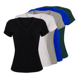 Kit 5 Blusas Camiseta