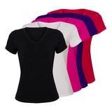 Kit 5 Blusas Camiseta