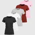 Kit 5 Blusas Camisetas Feminina Algodão Babylook Manga Curta