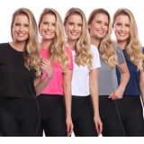 Kit 5 Blusas Cropped