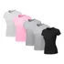 Kit 5 Blusas Feminina Tshirt Algodão Camiseta Baby Look