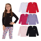Kit 5 Blusas Manga
