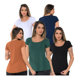 Kit 5 Blusas T