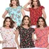 Kit 5 Blusinhas Crepinho Social Feminina Estampas Lindas